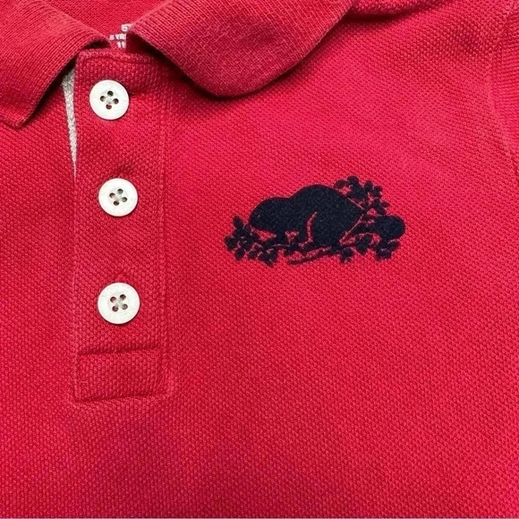 Roots Polo Shirt  Red / Black Size 5T - Picture 7 of 16